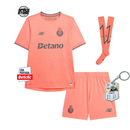 Conjunto Infantil Porto Alternativo Rosa 2025/26