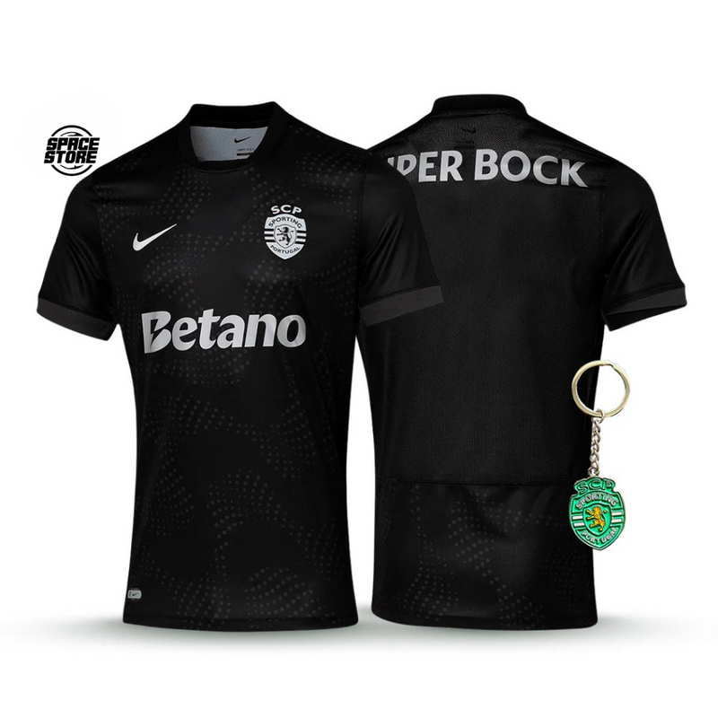 Camisola Sporting Away Preta 2025/26
