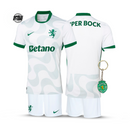 Conjunto Infantil Sporting Alternativa Branca 2025/26