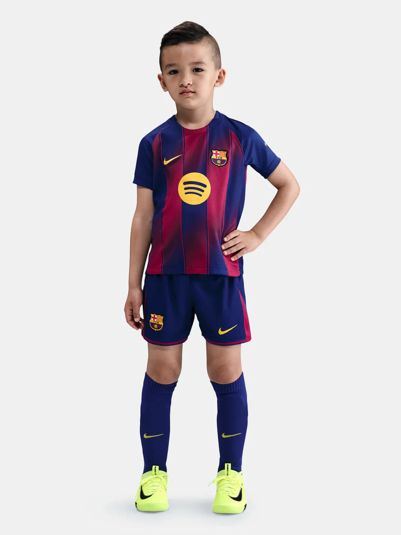 Conjunto Infantil Barcelona Principal 2025/26 - LANÇAMENTO! 🔥