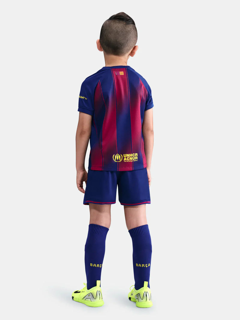 Conjunto Infantil Barcelona Principal 2025/26 - LANÇAMENTO! 🔥